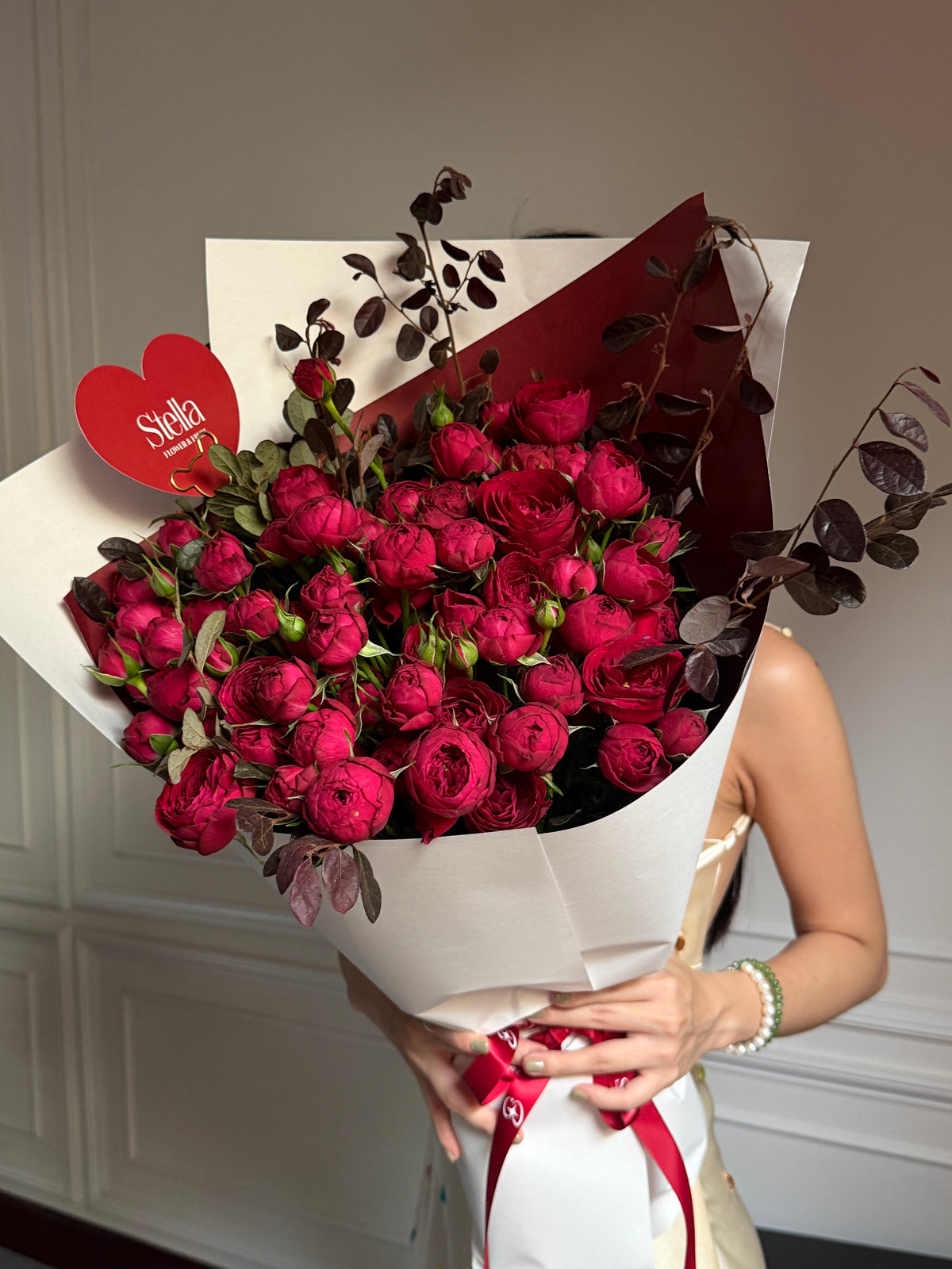 Bó Hồng Chùm Red Lace