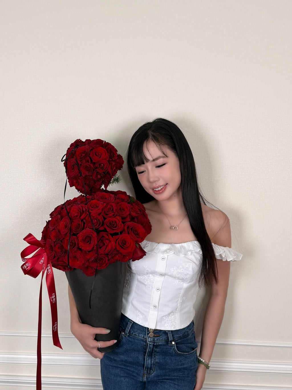 Hoa Hồng Ecuador Bó Kem