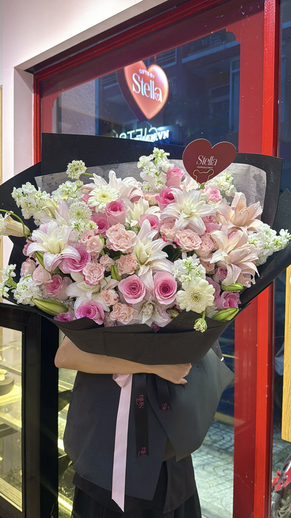 Bó mix tone hồng